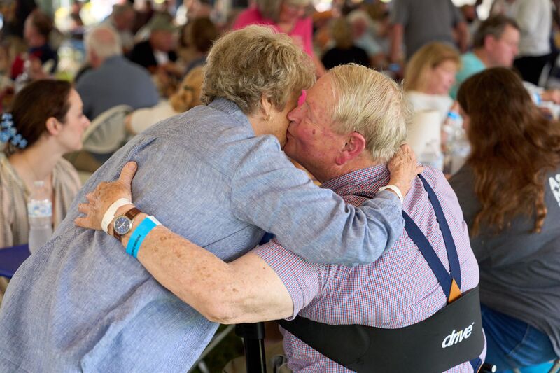 Warm moment at the fest